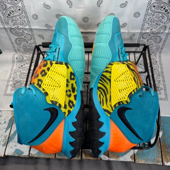 Nike Kyrie 6 Oracle Aqua Blue Green Suede Men's Basketball Shoes Size 8.5 - Picture 5 of 10